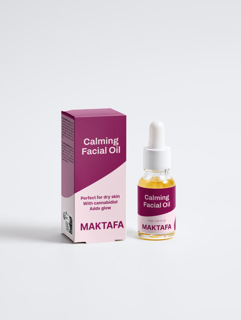 Calming Facial Oil with 1% Cannabidiol – Hydrate, Balance & Glow ✨
