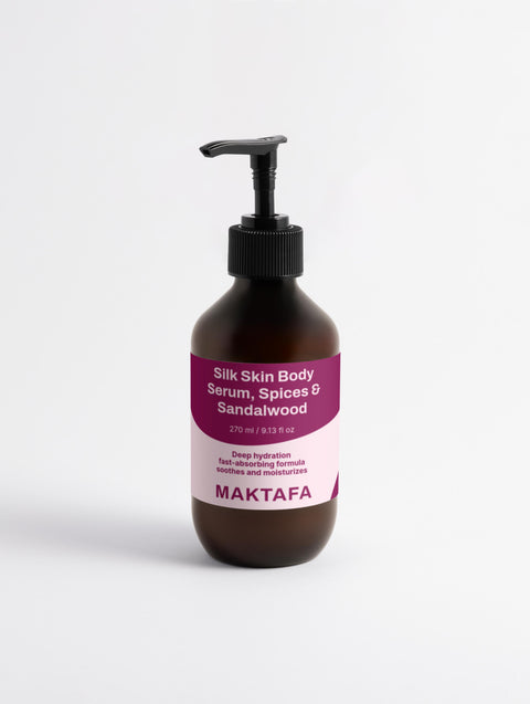 Silk Skin Body Serum – Spices & Sandalwood - Refresh & Revitalize 🍃✨