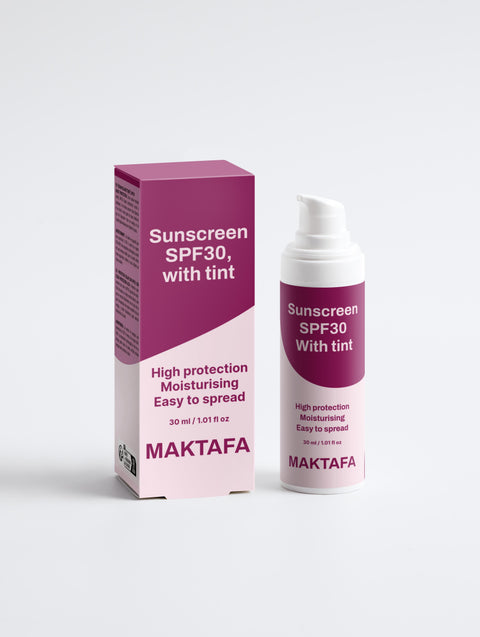 Sunscreen SPF30 with Tint – Mineral-Based & Skin-Perfecting Protection ☀️
