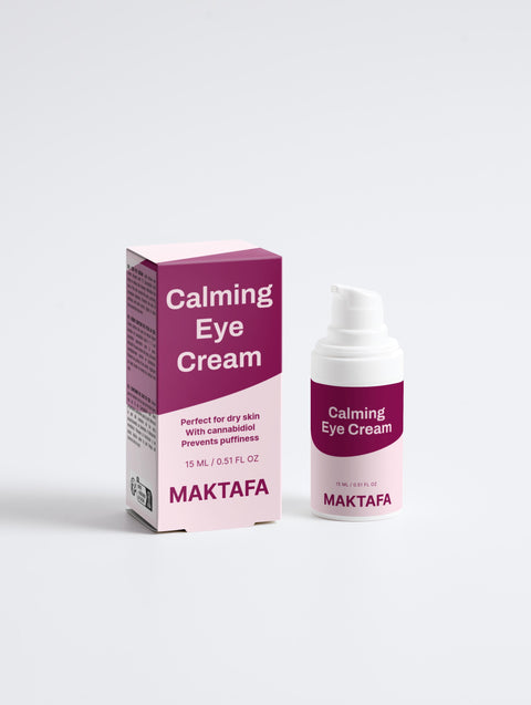 Calming Eye Cream with 1% Cannabidiol – Hydrate, Soothe & Brighten 👁️🌿
