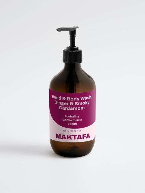 Hand & Body Wash, Ginger & Smoky Cardamom – Refresh & Revitalize 🍃✨