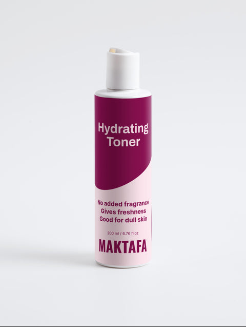 Hydrating Toner with Rose Water & Hyaluronic Acid – pH Balancing & Refreshing 🌿