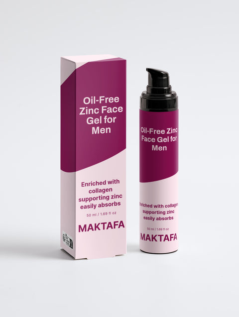 Oil-Free Zinc Face Gel for Men: Hydrate, Strengthen & Stay Shine-Free 🌿